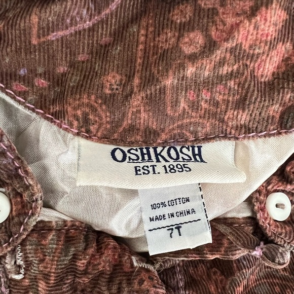 Y2K OshKosh B'gosh Brown and White Dress Winter Girls 7 - Picture 4 of 6